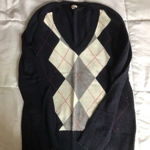 J. Crew argyle sweater
